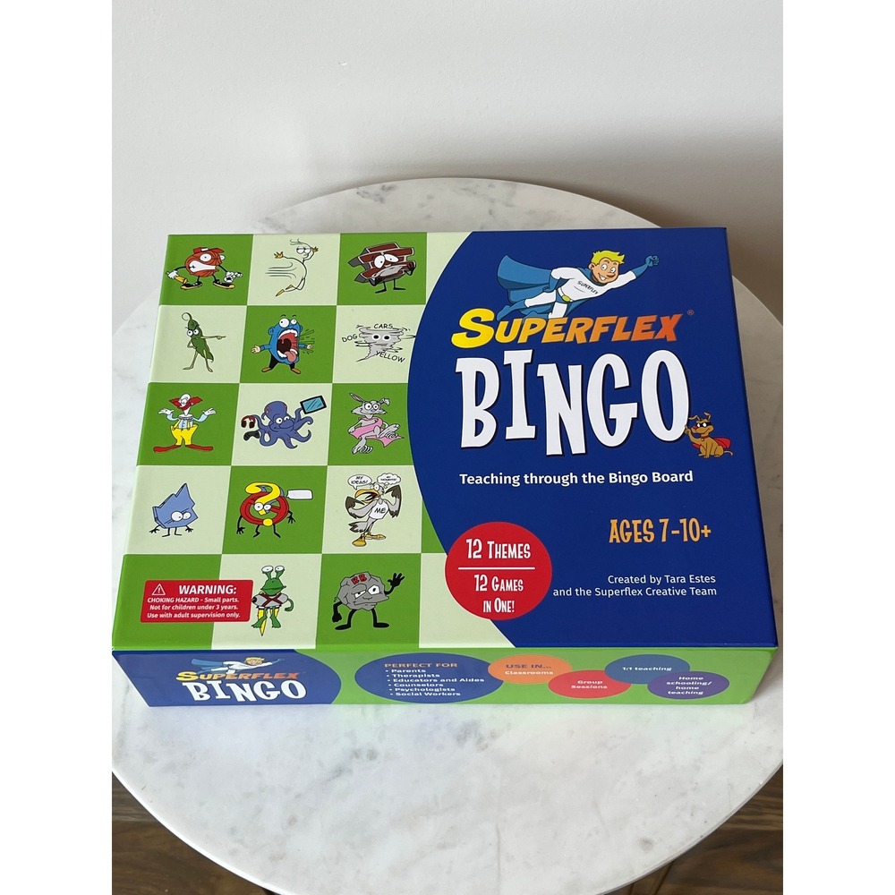 Superflex Bingo Social Thinking Board Game Educational SEL Ages 7-10+ 12 Themes
